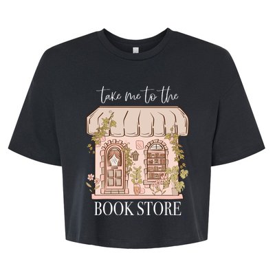 Take Me To The Book Store Bella+Canvas Jersey Crop Tee