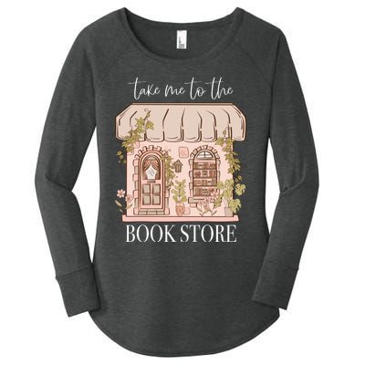 Take Me To The Book Store Women's Perfect Tri Tunic Long Sleeve Shirt