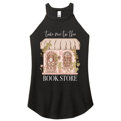 Take Me To The Book Store Women's Perfect Tri Rocker Tank