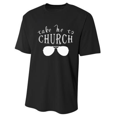 Take Me To The Church Christian Country Concert Performance Sprint T-Shirt