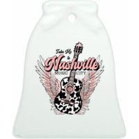 Take Me To Nashville Nashville Tennessee Ceramic Bell Ornament