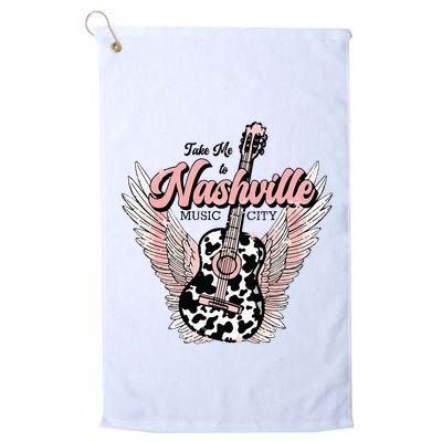 Take Me To Nashville Nashville Tennessee Golf Towel