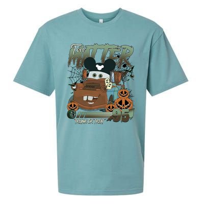 Tow Mater Trunk Or Treat Halloween Sueded Cloud Jersey T-Shirt