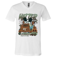 Tow Mater Trunk Or Treat Halloween V-Neck T-Shirt