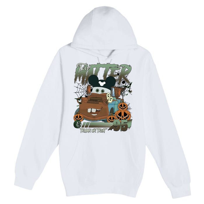 Tow Mater Trunk Or Treat Halloween Premium Pullover Hoodie