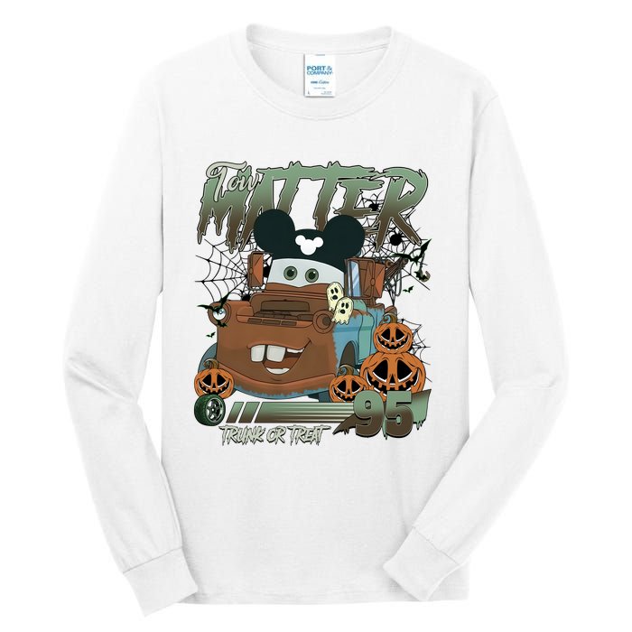 Tow Mater Trunk Or Treat Halloween Tall Long Sleeve T-Shirt