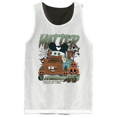 Tow Mater Trunk Or Treat Halloween Mesh Reversible Basketball Jersey Tank