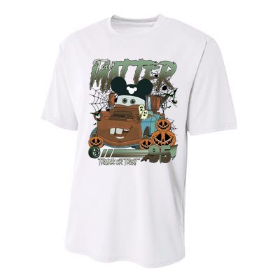 Tow Mater Trunk Or Treat Halloween Performance Sprint T-Shirt