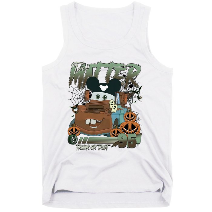 Tow Mater Trunk Or Treat Halloween Tank Top