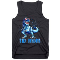 T1D Mom Type 1 Diabetes Ribbon T Rex Dinosaur Tank Top