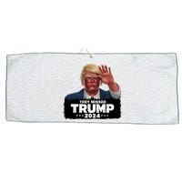 They Missed Trump 2024 Large Microfiber Waffle Golf Towel