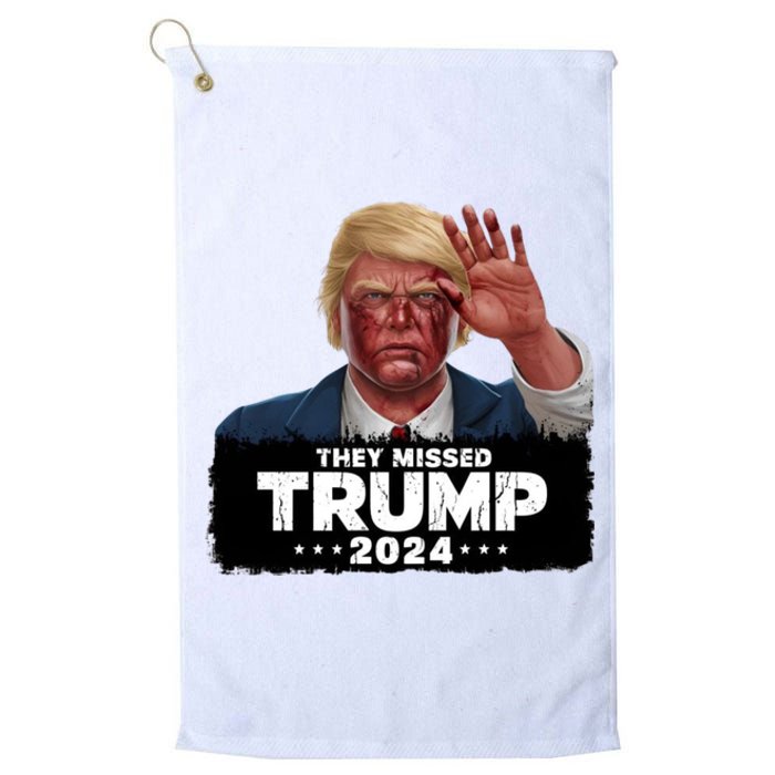 They Missed Trump 2024 Platinum Collection Golf Towel