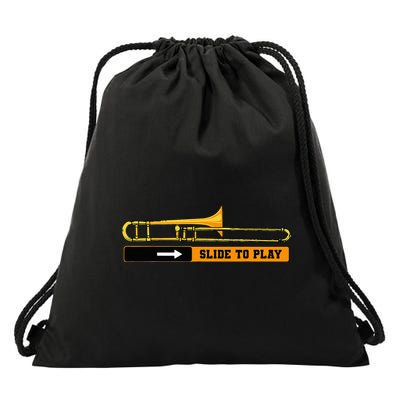 Trombone Mucisian Trombonist Jazz Music Brass Instrument Drawstring Bag
