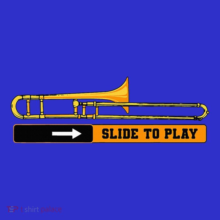 Trombone Mucisian Trombonist Jazz Music Brass Instrument T-Shirt