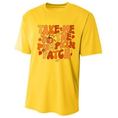 Take Me To The Pumpkin Patch Autumn Fall Thanksgiving Performance Sprint T-Shirt