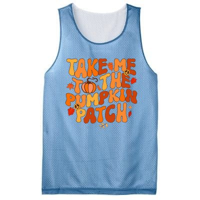 Take Me To The Pumpkin Patch Autumn Fall Thanksgiving Mesh Reversible Basketball Jersey Tank