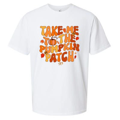 Take Me To The Pumpkin Patch Autumn Fall Thanksgiving Sueded Cloud Jersey T-Shirt