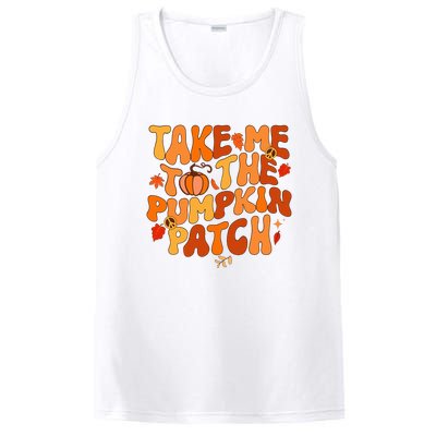 Take Me To The Pumpkin Patch Autumn Fall Thanksgiving PosiCharge Competitor Tank