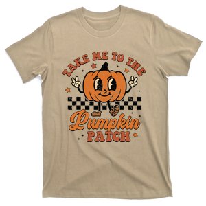 Take Me To The Pumpkin Patch Autumn Fall Thanksgiving Retro T-Shirt