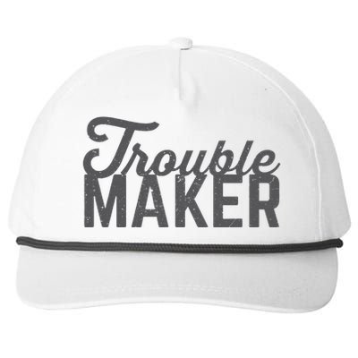 Trouble Maker Snapback Five-Panel Rope Hat