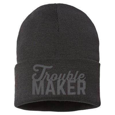 Trouble Maker Sustainable Knit Beanie