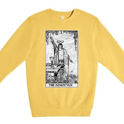 The Magician Tarot Card Major Arcana Fortune Telling Occult Premium Crewneck Sweatshirt