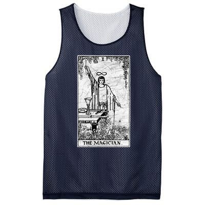 The Magician Tarot Card Major Arcana Fortune Telling Occult Mesh Reversible Basketball Jersey Tank