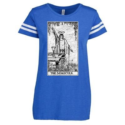 The Magician Tarot Card Major Arcana Fortune Telling Occult Enza Ladies Jersey Football T-Shirt