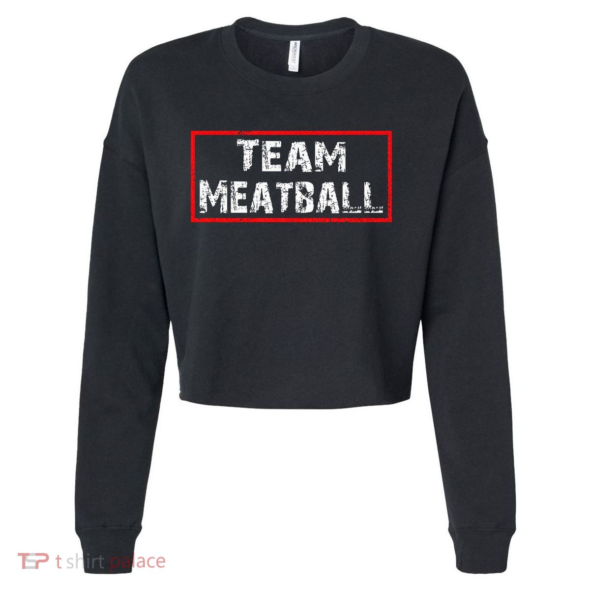 Team Meatball Cropped Pullover Crew