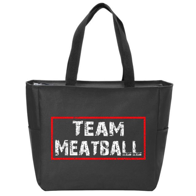 Team Meatball Zip Tote Bag