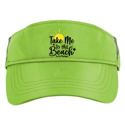 Take Me To The Beach Sunshine Summer Adult Drive Performance Visor