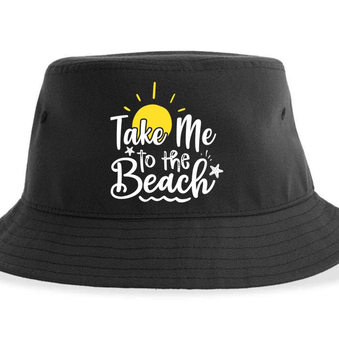 Take Me To The Beach Sunshine Summer Sustainable Bucket Hat