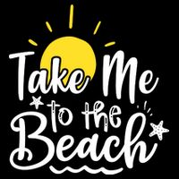 Take Me To The Beach Sunshine Summer Sustainable Bucket Hat