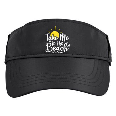 Take Me To The Beach Sunshine Summer Adult Drive Performance Visor