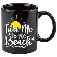 Take Me To The Beach Sunshine Summer 11oz C Handle Ceramic Mug