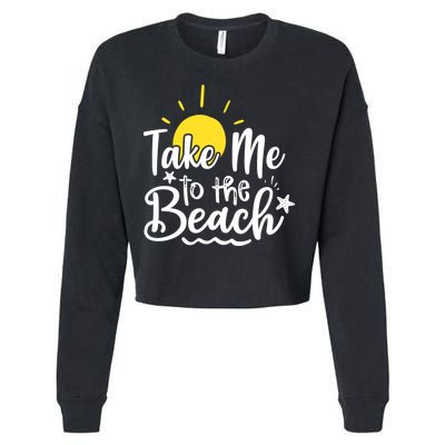 Take Me To The Beach Sunshine Summer Cropped Pullover Crew