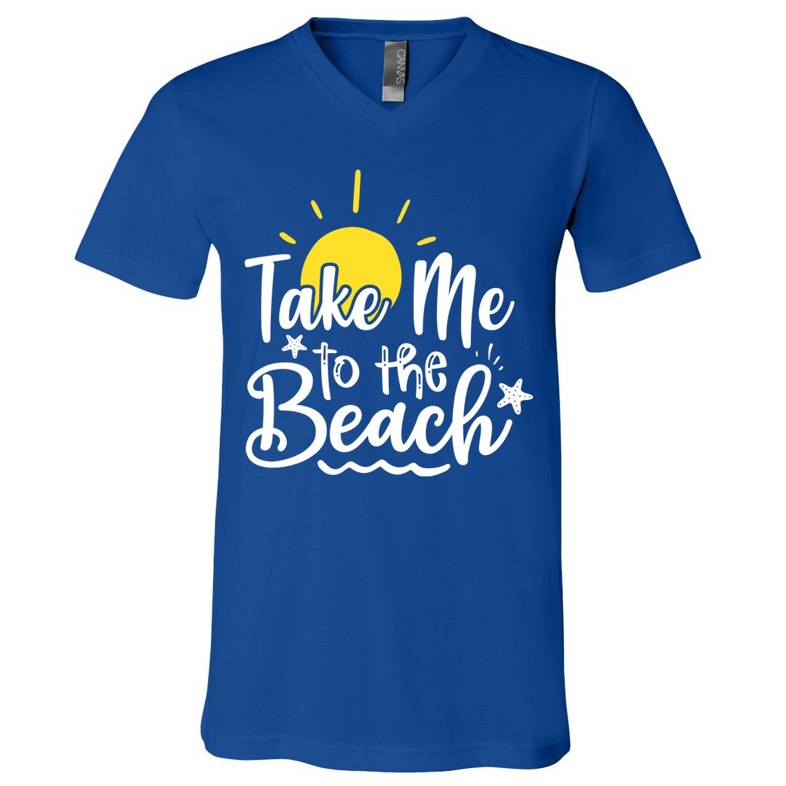 Take Me To The Beach Sunshine Summer V-Neck T-Shirt