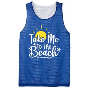 Take Me To The Beach Sunshine Summer Mesh Reversible Basketball Jersey Tank