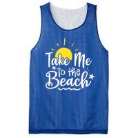 Take Me To The Beach Sunshine Summer Mesh Reversible Basketball Jersey Tank