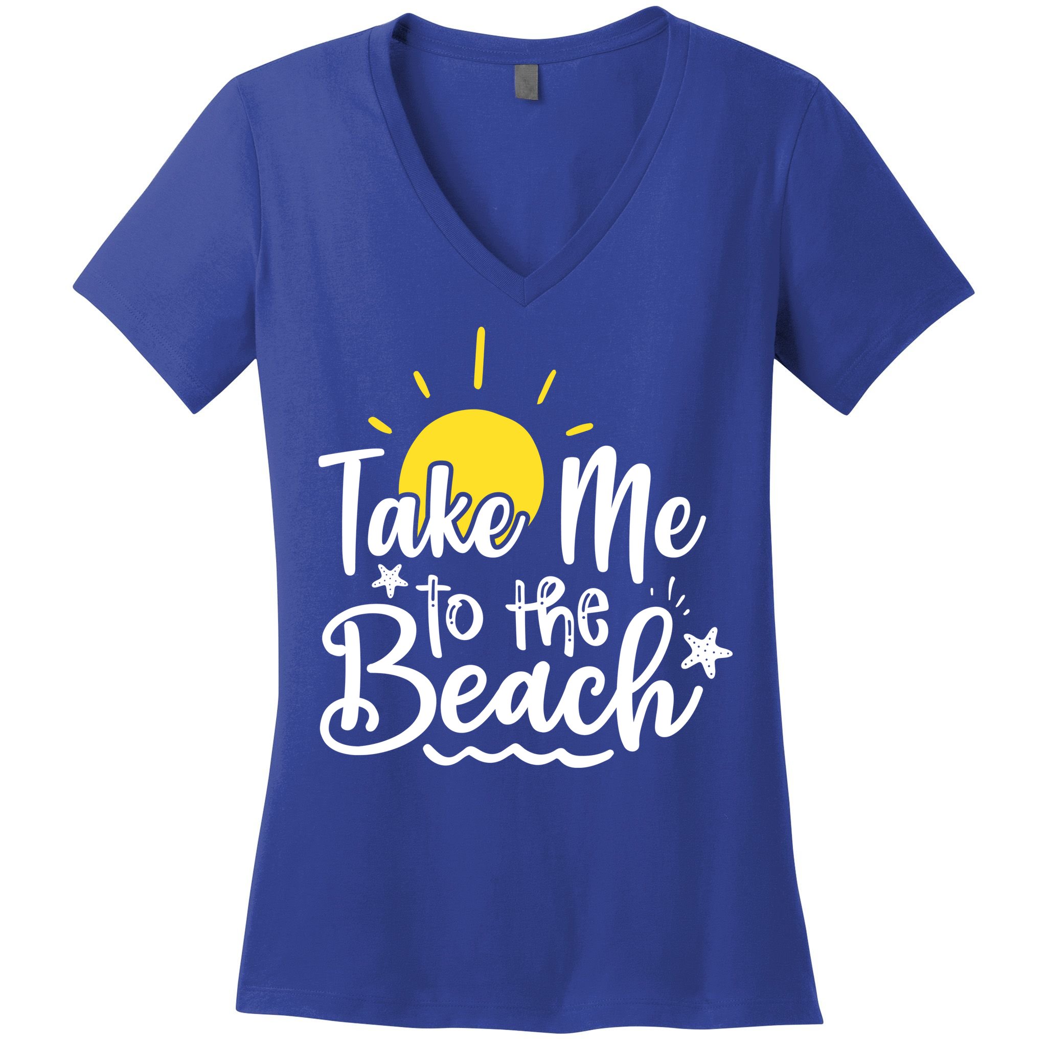 Take Me To The Beach Sunshine Summer Women's V-Neck T-Shirt