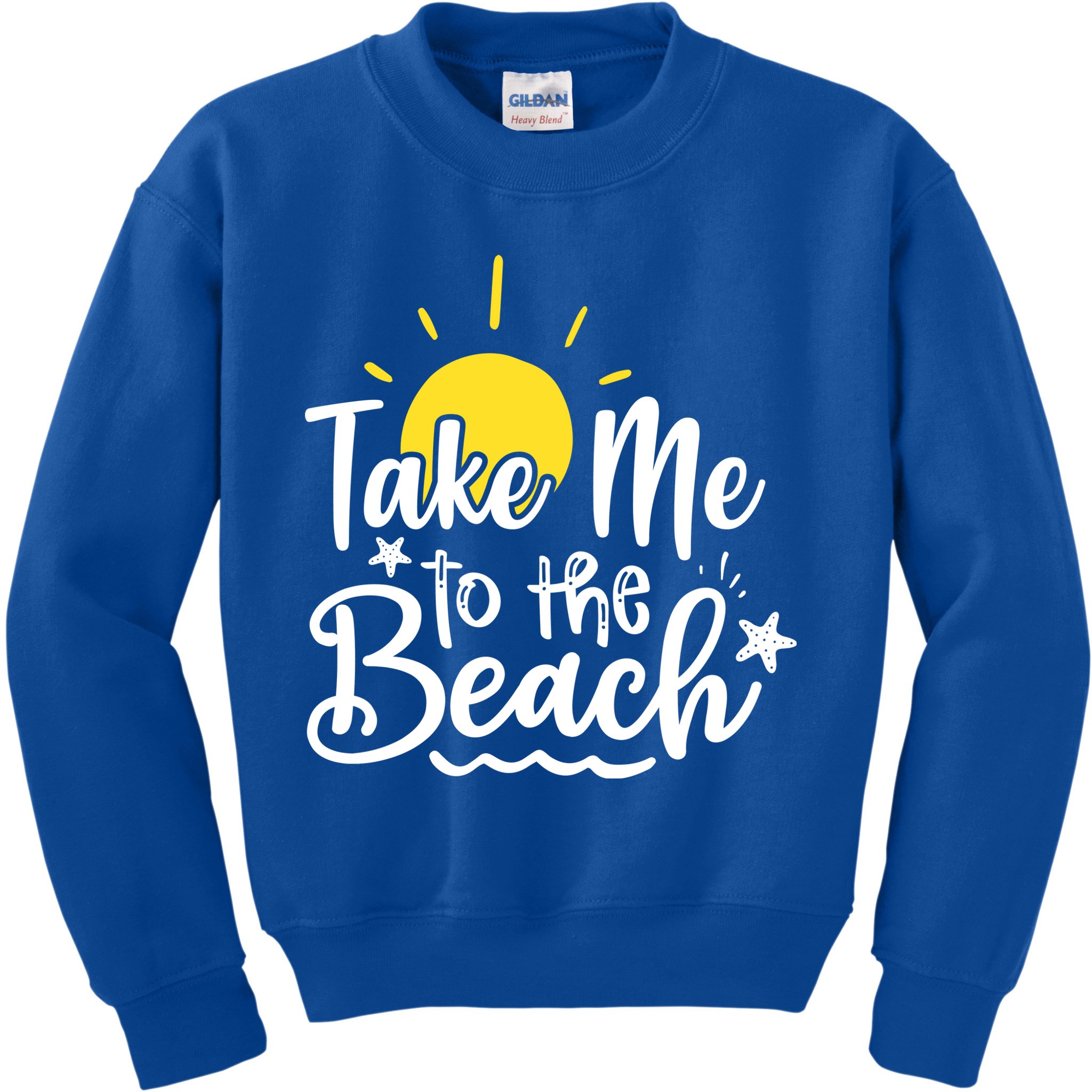 Take Me To The Beach Sunshine Summer Kids Sweatshirt