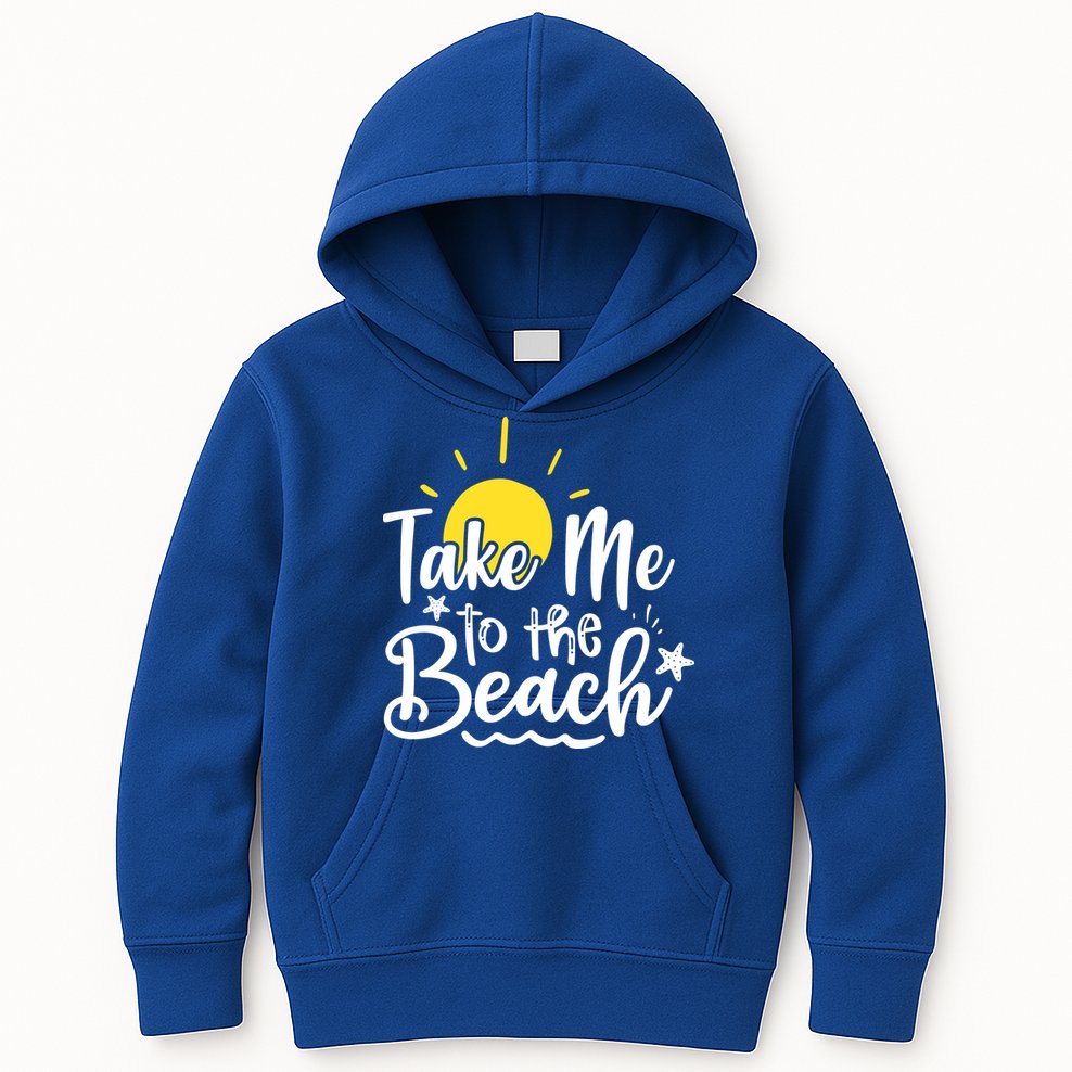 Take Me To The Beach Sunshine Summer Kids Hoodie
