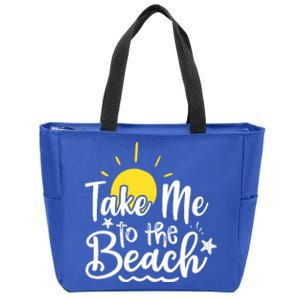 Take Me To The Beach Sunshine Summer Zip Tote Bag