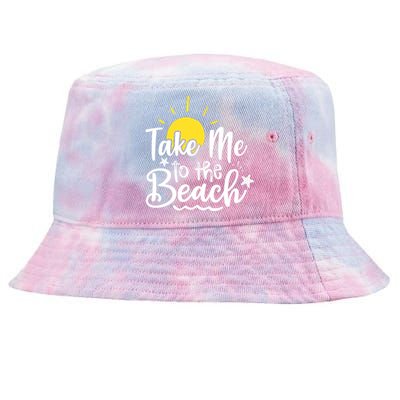 Take Me To The Beach Sunshine Summer Tie-Dyed Bucket Hat