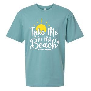 Take Me To The Beach Sunshine Summer Sueded Cloud Jersey T-Shirt