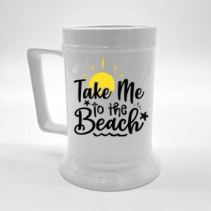 Take Me To The Beach Sunshine Summer Beer Stein