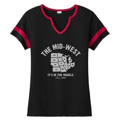 The MidWest Ladies Halftime Notch Neck Tee