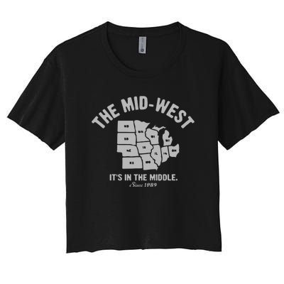 The MidWest Women's Crop Top Tee