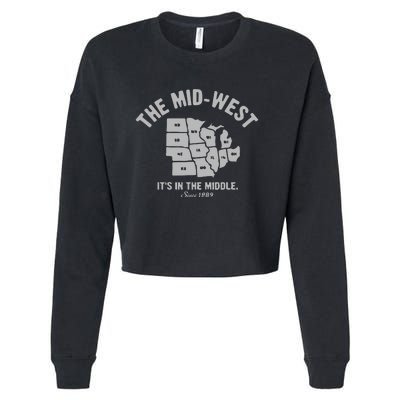 The MidWest Cropped Pullover Crew