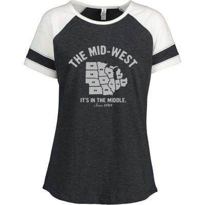 The MidWest Enza Ladies Jersey Colorblock Tee